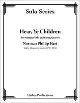 Hear, Ye Children Vocal Solo & Collections sheet music cover